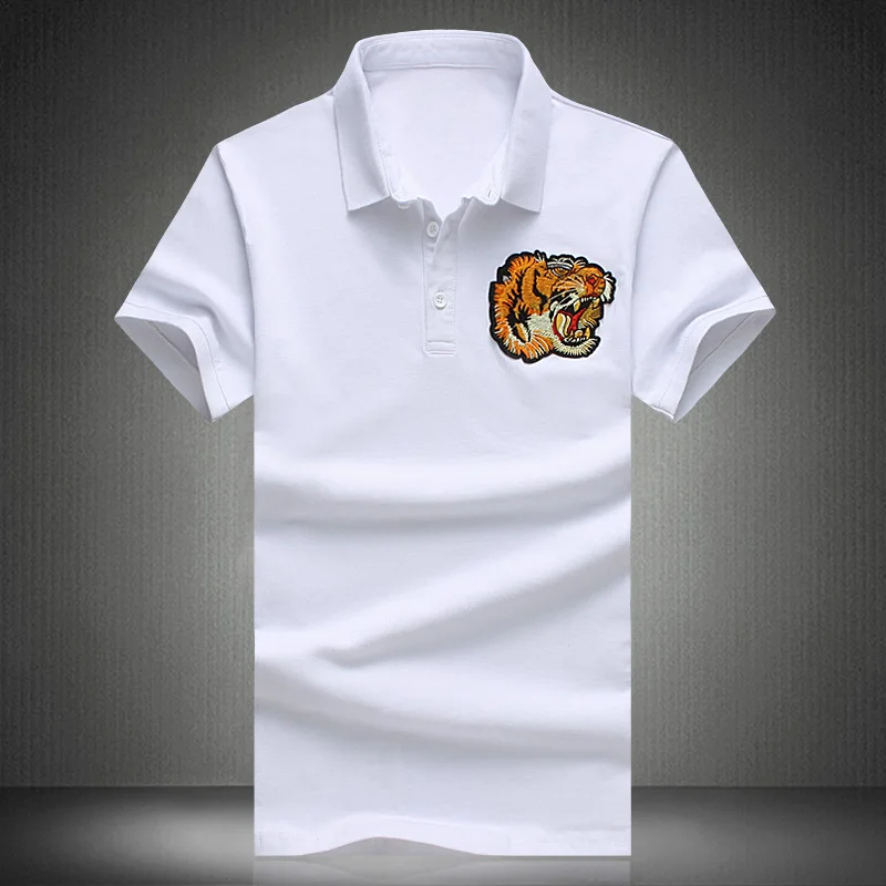 LONMMY M-5XL цветочный футболки-поло мужские 95% хлопок отложной воротник Модная рубашка-поло с цветочным принтом, мужские с коротким рукавом Повседневное Топы лето