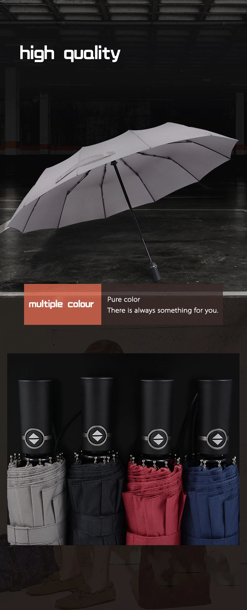 bachon umbrella female male folding automatic women umbrella auto-open close windproof umbrella for man women