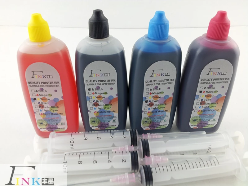 Чернила для принтера hp 564 Photosmart B8553 B109a B109n B110a PhotosmartPlus B209a B210a 4 шт.|ink compound|ink capinks for