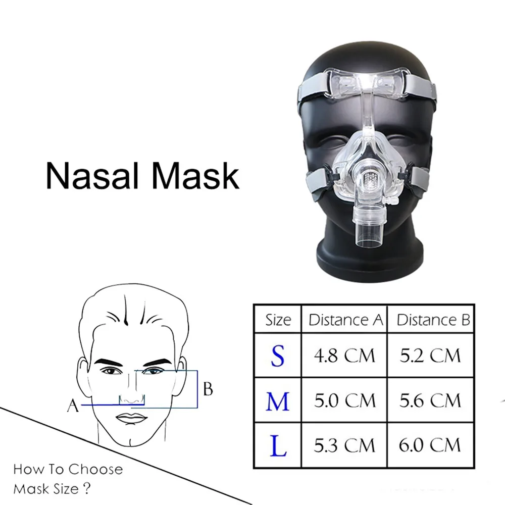 CPAP назальная маска с головным убором для Auto сипап APAP Bipap BPAP респиратор сна лечения