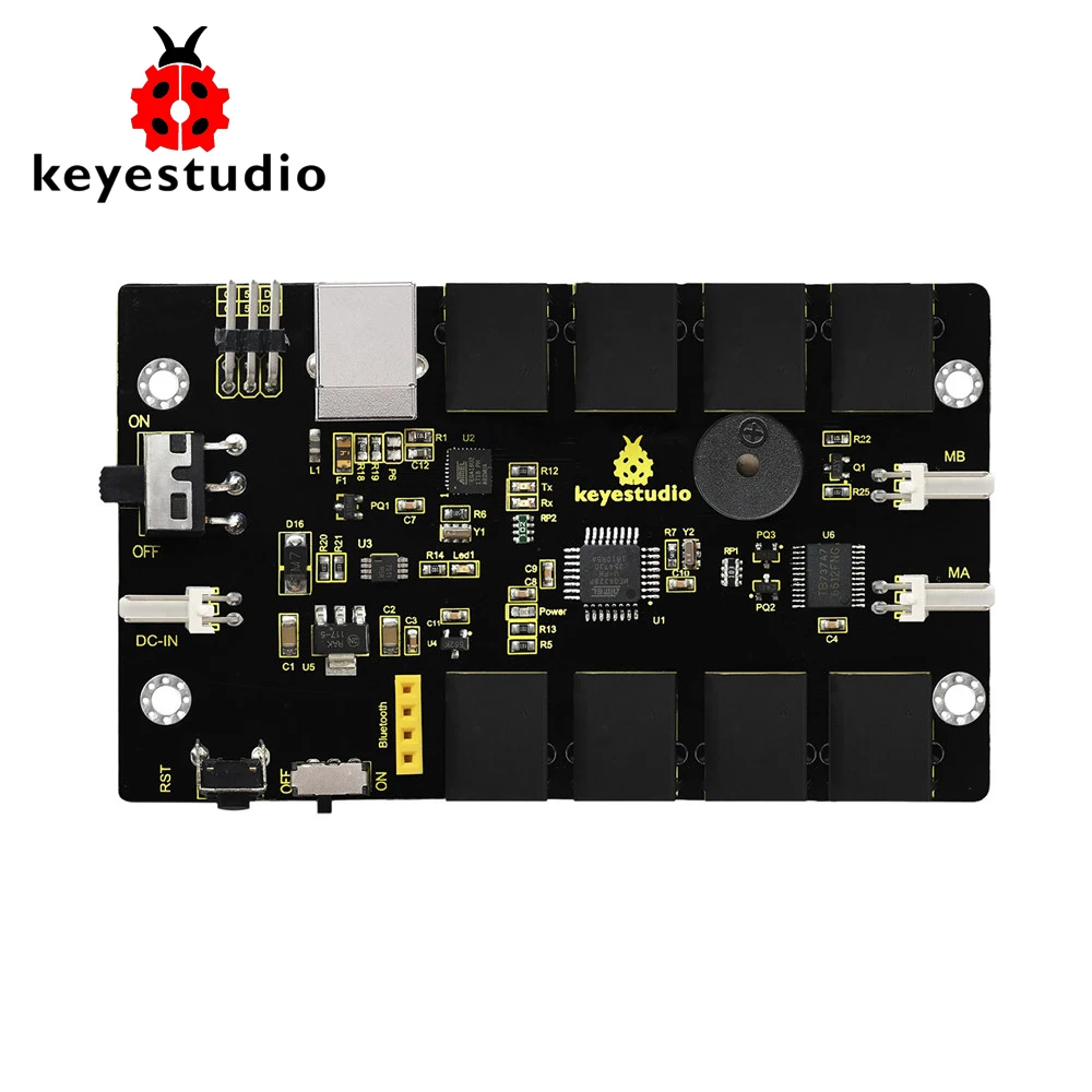 Keyestudio KEYBOT программируемый Обучающий робот плата управления Atmege328P AU для