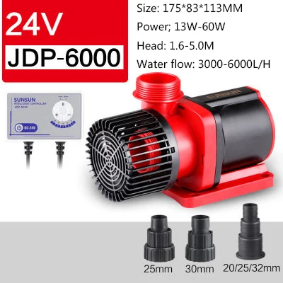 JDP-6000 SUNSUN DC водяной насос с переменной частотой, регулируемый Погружной насос с высоким подъемом, бесшумный насос DCP DC JDP 18000 - Цвет: JDP-6000