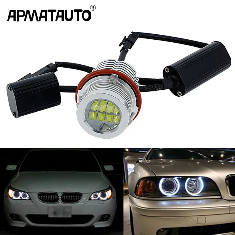 Apmatauto 2x безошибочные 60 Вт светодиодсветодиодный ангельские глазки габаритные