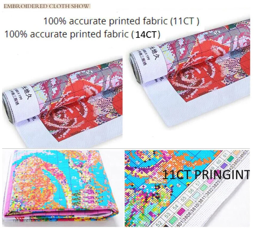 Набор крестиков с вышитыми розами и орхидеями 11CT 14CT оптовая продажа|cross stitch