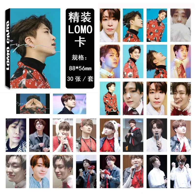30 шт./компл. KPOP GOT7 альбом глаза на вас HD фото карты ПВХ самодельные LOMO Фотокарта - Цвет: YoungJae04