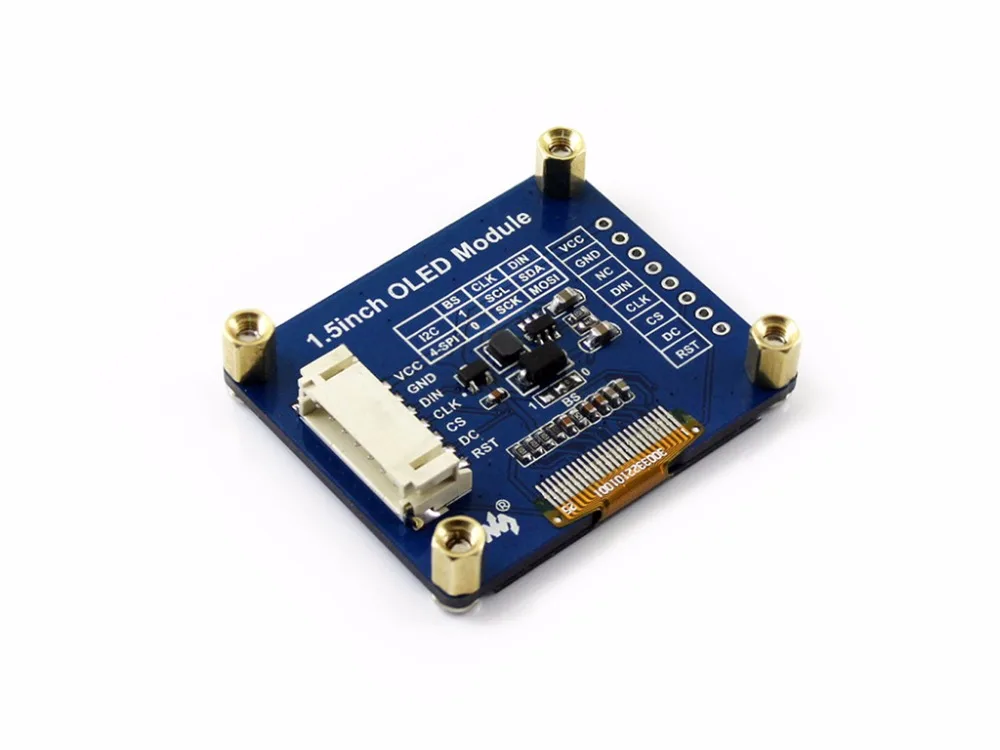 Модуль органического светодиода SSD1327 1 5x128 128 дюйма 16 бит интерфейс SPI/I2C с