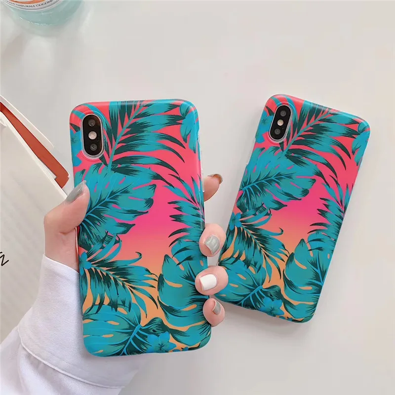 Роскошный оригинальный Милый Летний Мягкий силикон imd чехол для Apple iPhone 7 8 Plus X XS Max