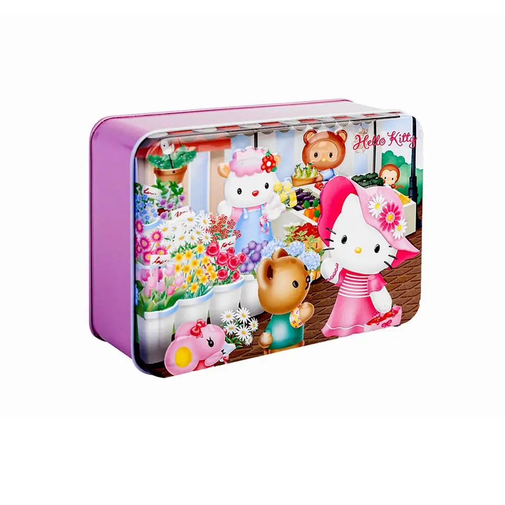Пазлы hello kitty, 100 деталей, блестящие Пазлы для детей, Обучающие Развивающие пазлы, игрушки, рождественские подарки