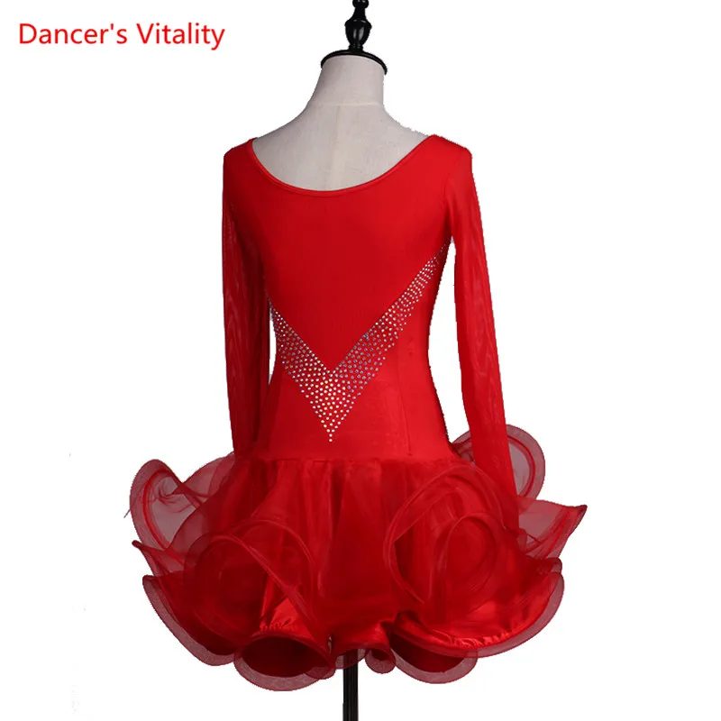 

Professional custom made Latin Dance Skirt For Women Stage Performan Dancing Costume Rumba Samba Chacha Competition Latin Dress