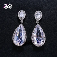 be 8 hot sale water crystal drop earrings tear drop long dangle earrings bridal crystal wedding earrings for brides e418