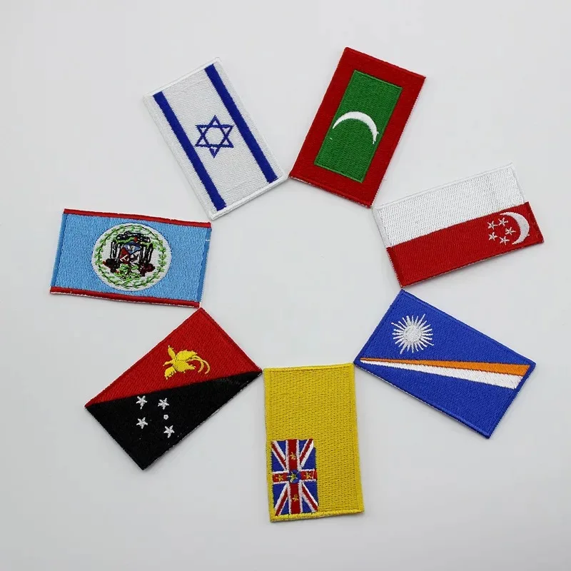 Бесплатная доставка флаг Республики Чад вышивка Нджамены 100% эмблемы Пришивание