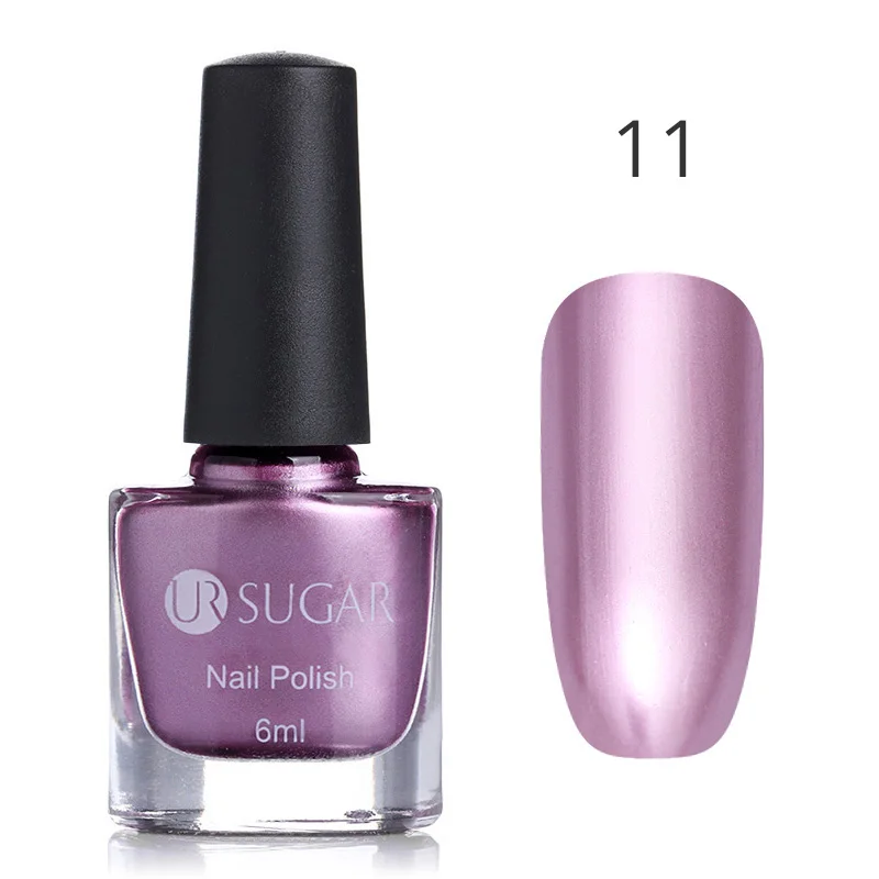 Color 11 Ur Sugar цветные розовые зеркальные, серебряные, золотистые лак для ногтей металлик металлический лак для ногтей зеркальный эффект Великолепный металлический лак для ногтей - Цвет: Color 11