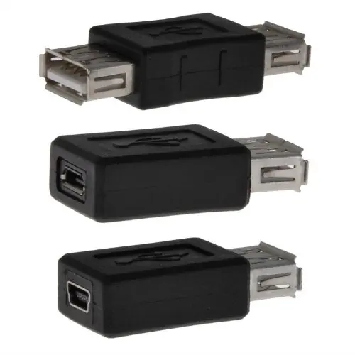 3 шт. USB A гнездо + флеш накопитель с гнездовым Micro Mini 5 контактный разъем адаптеры