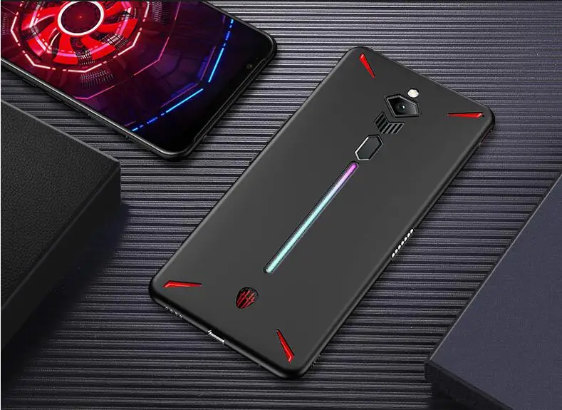 1 шт. закаленное стекло + Мягкий силиконовый чехол-накладка для Nubia Red Magic 3S