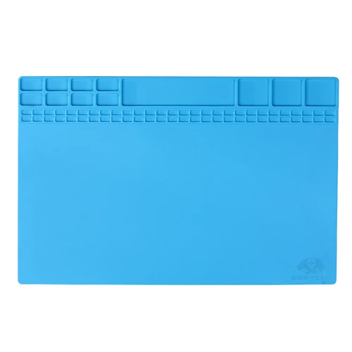 blue 40*30 см термостойкая Тепловая пушка BGA паяльная станция Ремонт изоляционная накладка силиконовый изолятор коврик стол коврик большой размер - Цвет: blue