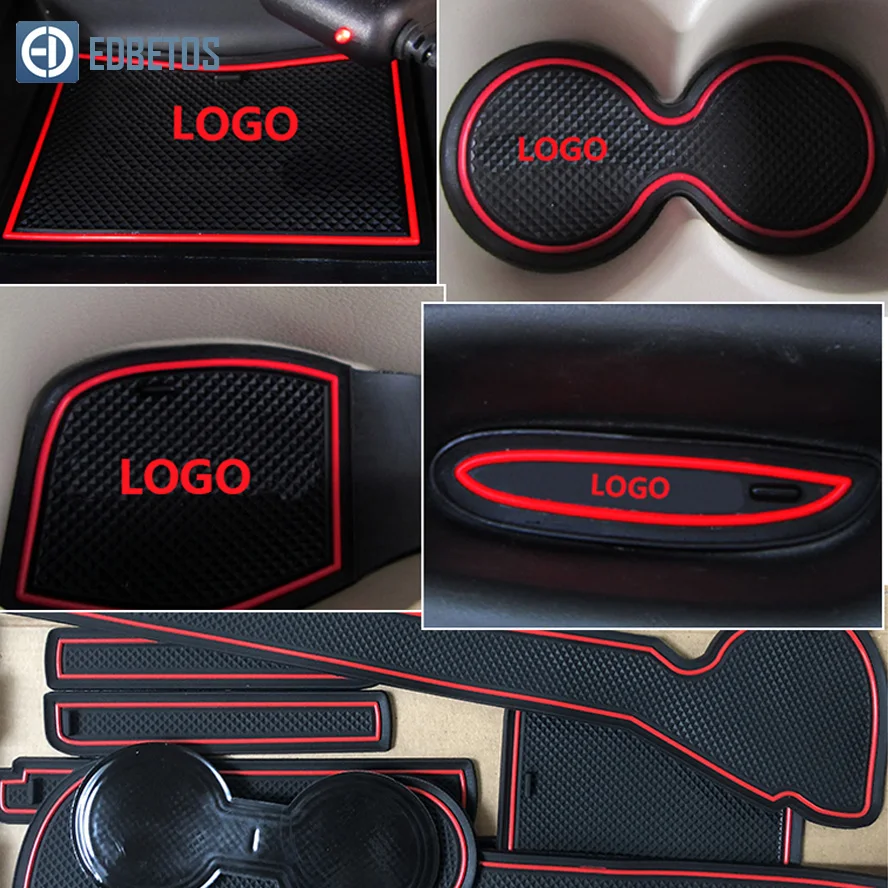Противоскользящий коврик для Ford Focus 3 MK3 2011 2012 2013 Pre-facelift ST RS Gate Slot Coaster анти-грязный Коврик для двери 13 шт