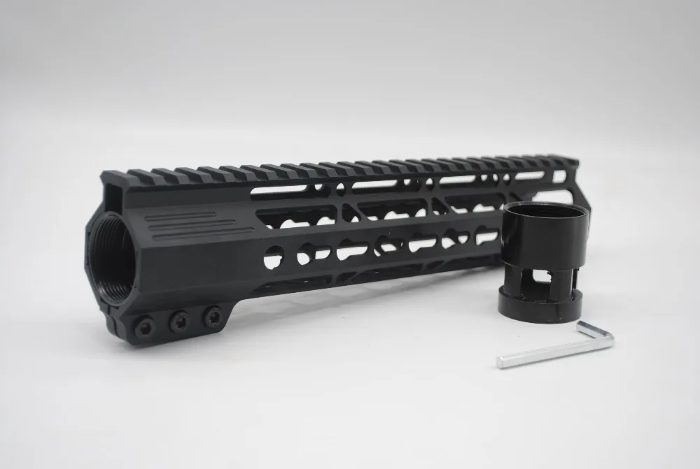 TriRock 9 ''зажим Keymod Handguard Free Float Picatinny Rail Mount System черный/коричневый/красный цвет