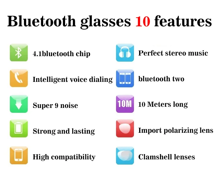 Умные очки, Bluetooth наушники, солнцезащитные очки, анти-УФ, для вождения, портативная гарнитура, MP3 плеер, музыка, громкая связь, звонок, телефон, наушники