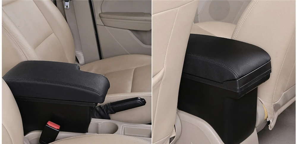 Автомобильный подлокотник для hyundai Accent RB Solaris 2011- центральный консольный ящик для хранения подлокотник вращающийся 2012 2013