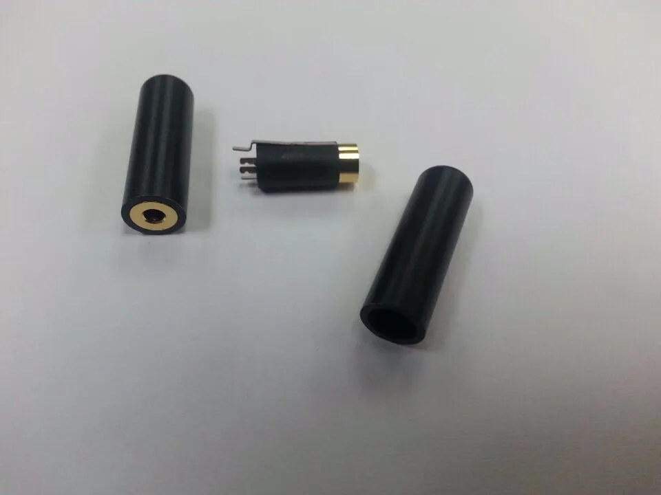 

20pcs 2.5mm 4 Pole Female TRRS Black Audio Soldering adapter Jack Connector Socket