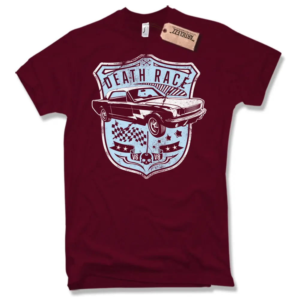 2019 модная футболка с мышечным автомобилем Культовая Горячая Удочка Mustang V8 Старая