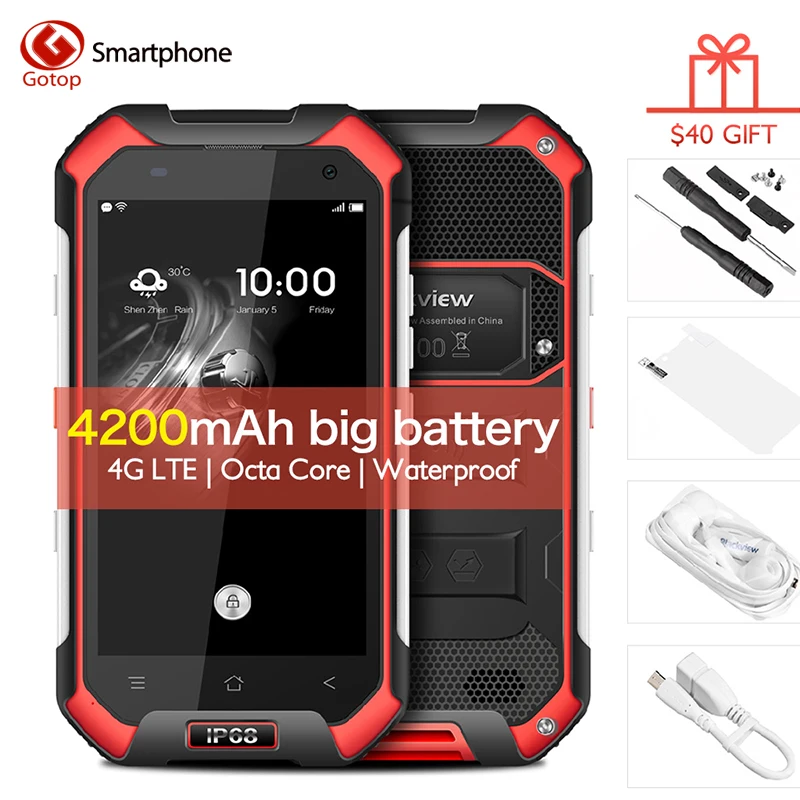 Оригинальный Blackview BV6000 4.7 дюйма HD Экранный Смартфон 3 ГБ ОЗУ + 32 ПЗУ Сотовый Телефон