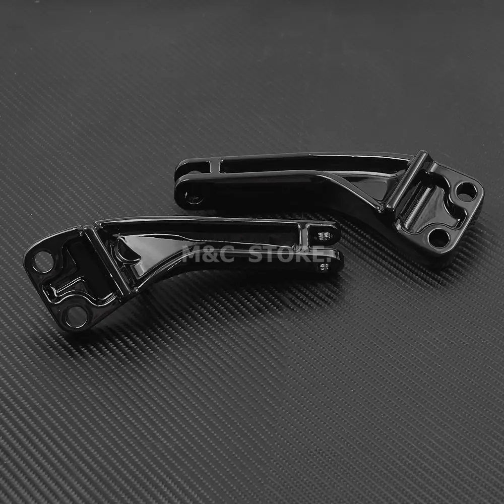 Крепежные штифты для пассажирских мотоциклов черные Harley Dyna Wide Super Glide Street Bob EFI FXDF