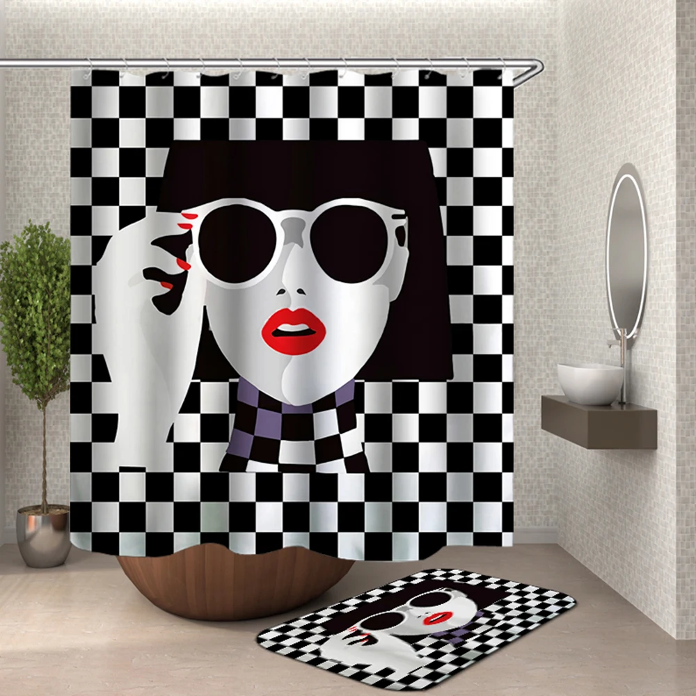 

african woman shower curtain 3d cortinas de bano drop shipping african american bathroom curtain shower