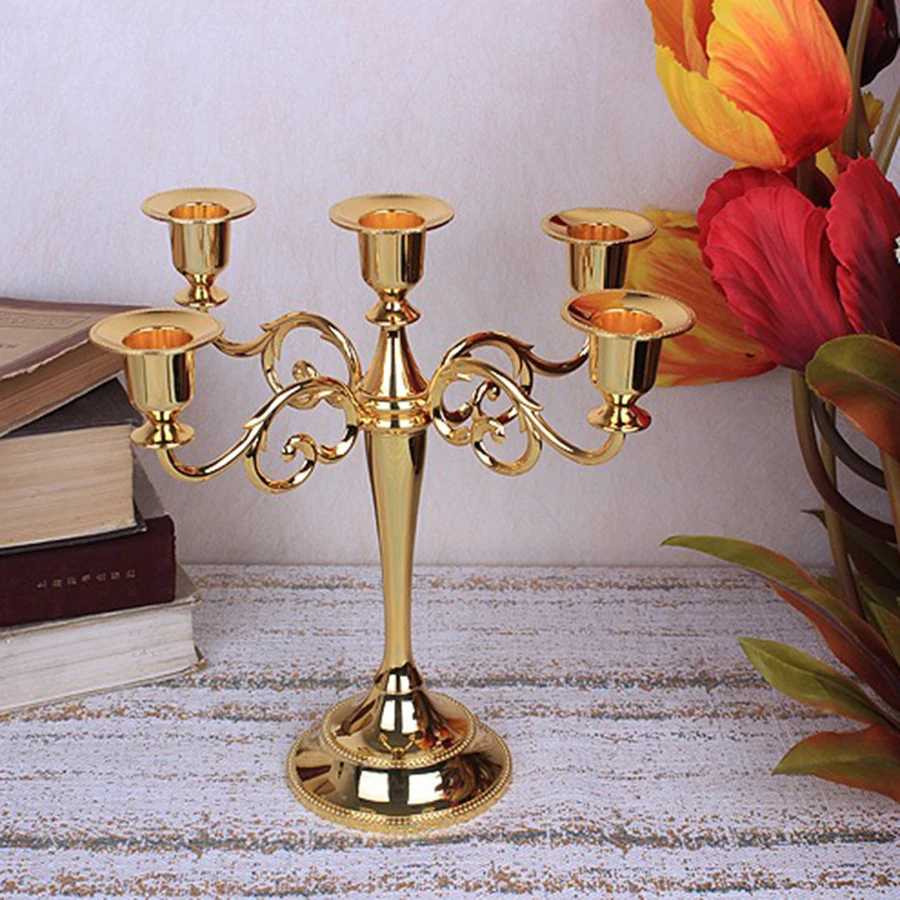 Золотые подсвечники для свадебных торжеств канделябры Lanterne Metal Porta Velas люстра Mariage