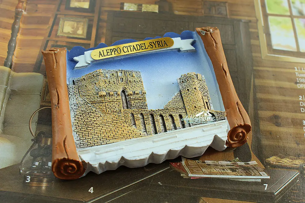 Сирия Алеппо цитадель туристический сувенир для путешествий 3D магнит на