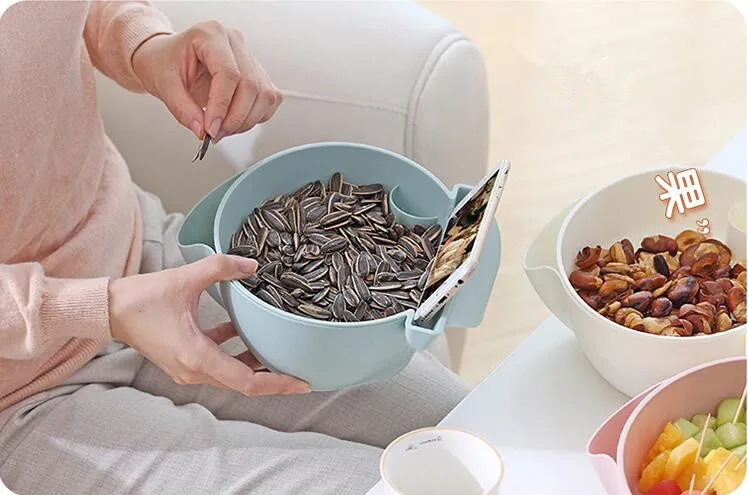 1 шт. фрукты семена дыни закуски чехол Еда ящик для хранения креативные Double Deck