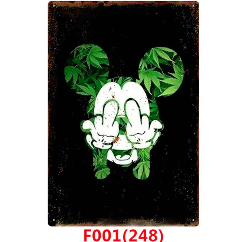 Армейский зеленый 1pc Weed Retro Metal Tin Signs Poster California Vintage Tinplate Poster Bar Cafe Wall Decoration Poster 20*30cm - Цвет: Армейский зеленый