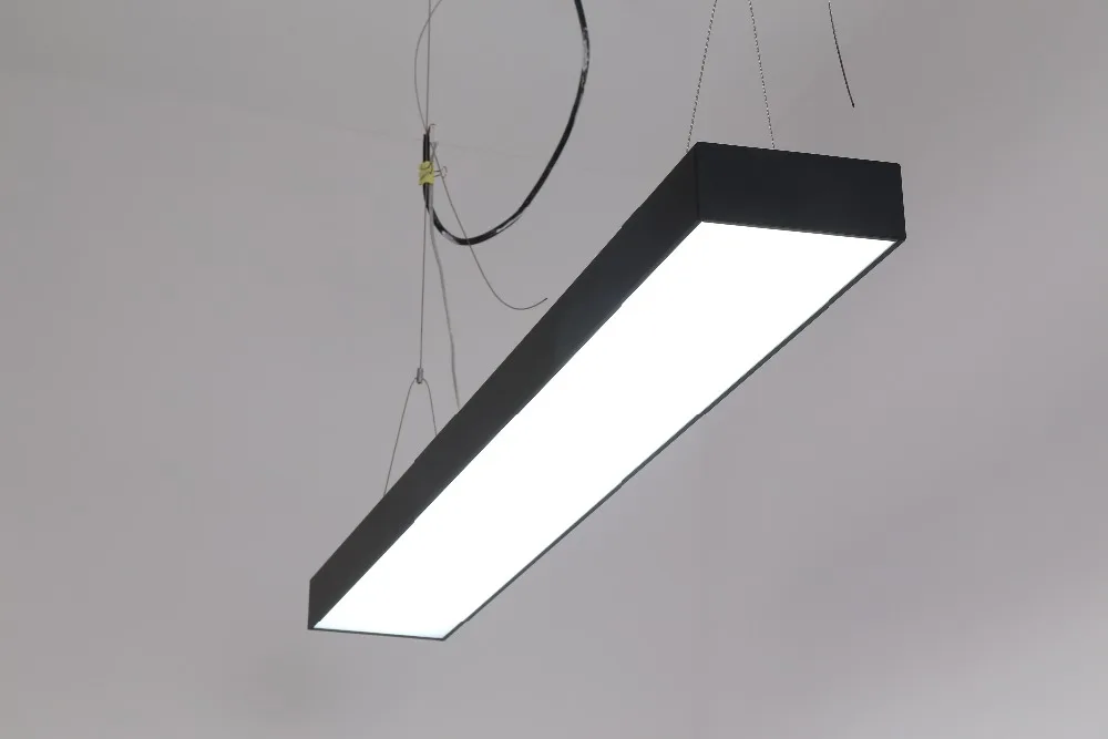 

Бесплатная доставка 0,6 m 0,9 m 1,2 m 1,5 m черный алюминиевый профиль для светодиодного светильника, светодиодная линейная полоса света, подвесное ...