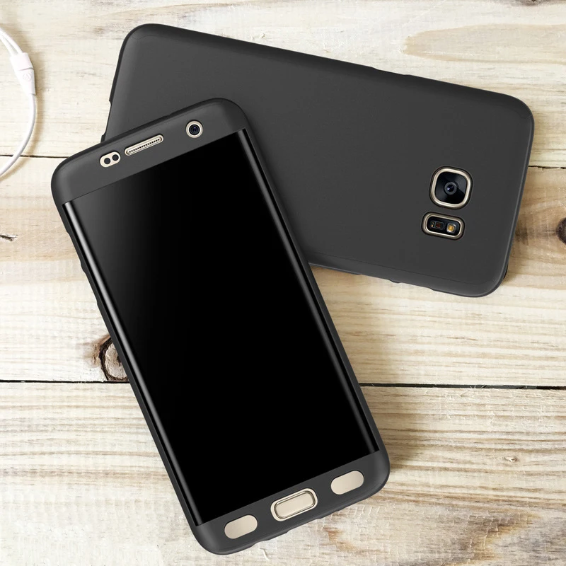 Защитный чехол с полным покрытием 360 градусов для Samsung Galaxy S7 S6 Edge S5 J5 J7 2016 сумки