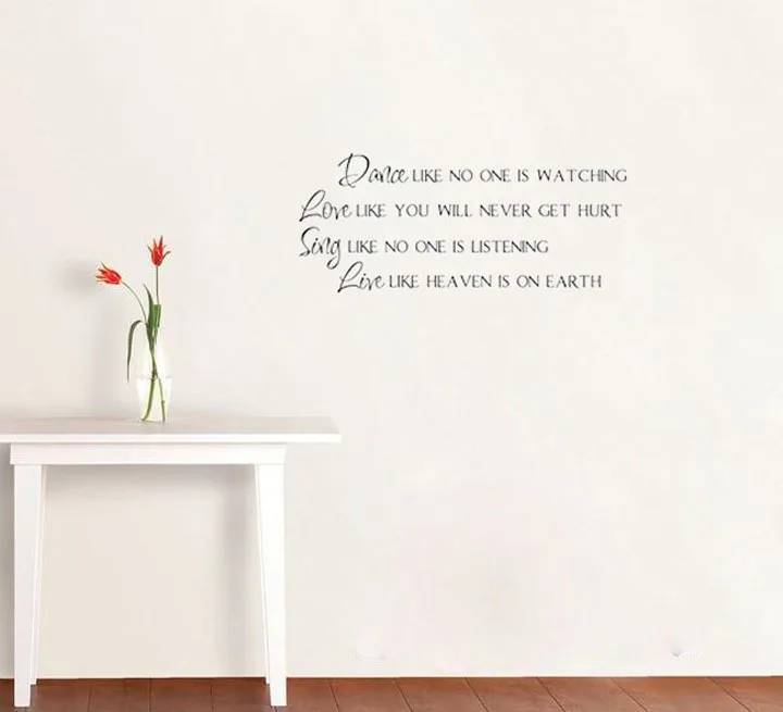 Обои цитаты любовь как вы никогда не повредите Стикеры наклейки на стену новый