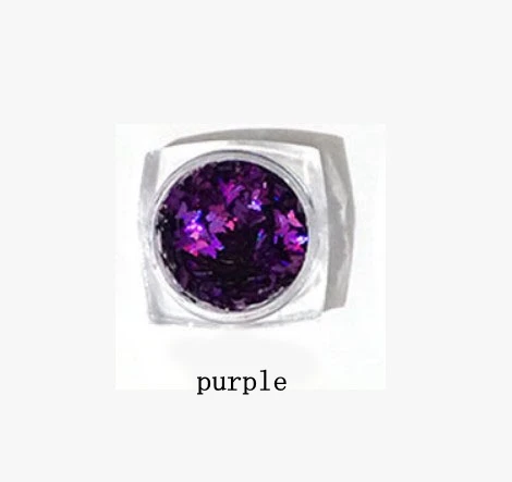 Purple Новинка 3 кор./лот Многоцветный Бабочка с блестками материал эпоксидная форма для изготовления ювелирных изделий для DIY ювелирных изделий - Цвет: Purple