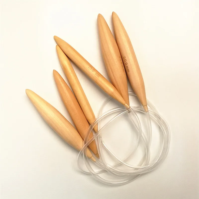 Набор из 3 предметов Круглая Вязаная игла цельного дерева крючок для вязания