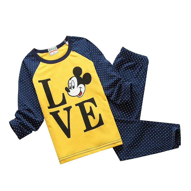 20154 новый мальчики девочки детская одежда комплект Pyjama одежды для возраста 3-10Yrs |