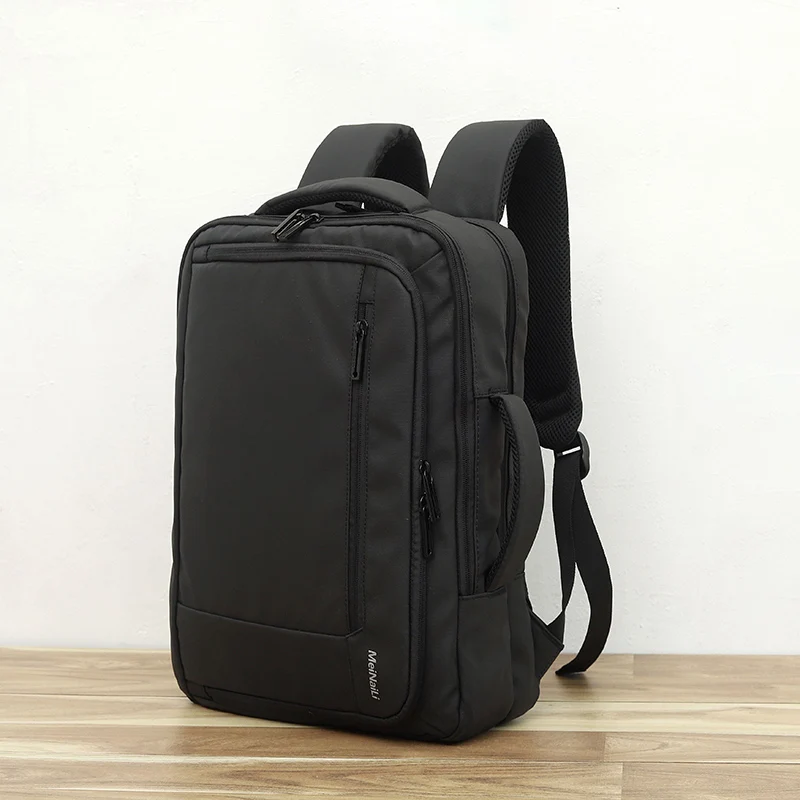 Мужской модный деловой мужской рюкзак для ноутбука одноцветная уличная
