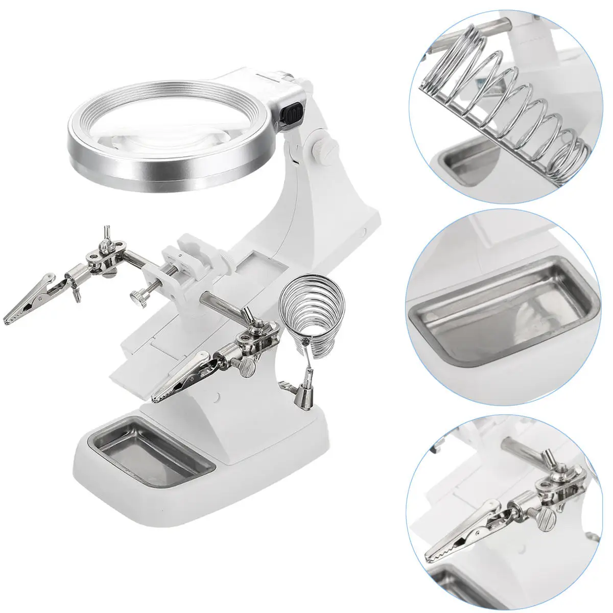 Многофункциональная сварочная лупа светодиодный ручной паяльник подставка