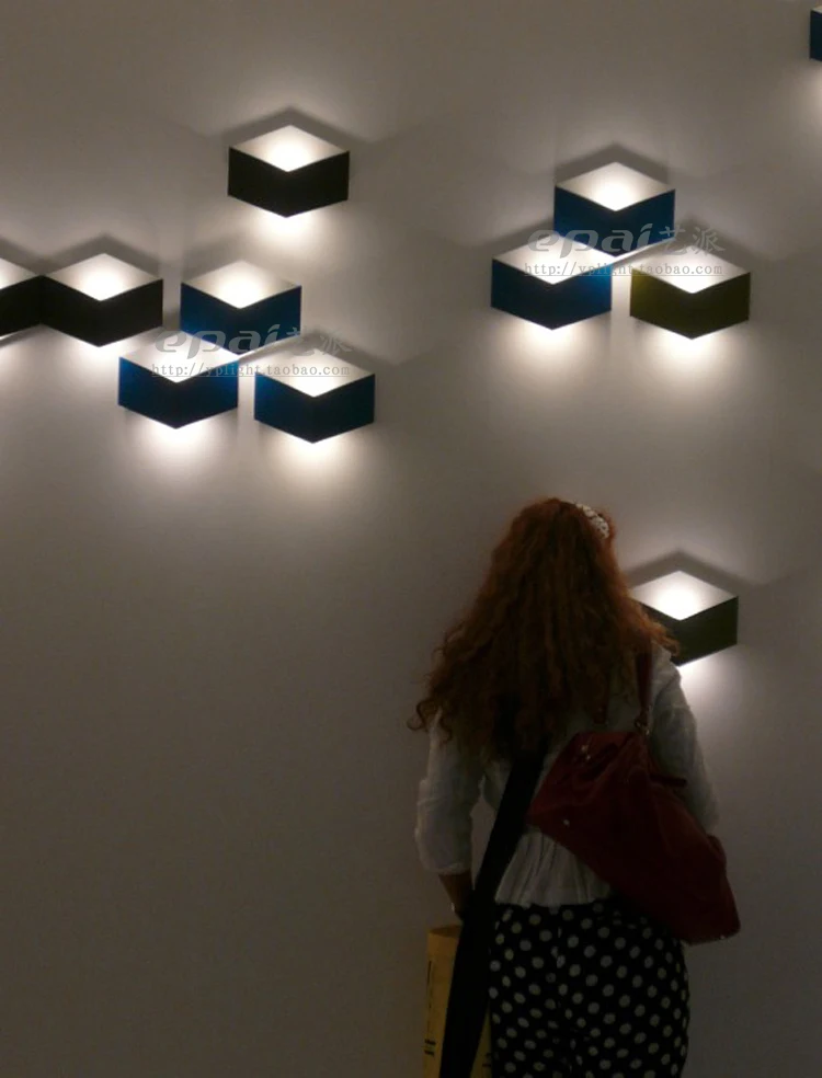 Современная мода flod магический светодиодный настенный светильник алюминиевый