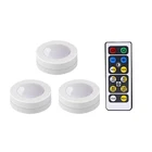 Ночник Xsky с регулируемой яркостью, двухцветный сенсорный датчик, беспроводной светодиодный светильник под шкафом, освещение для кухонного стола, освещение для шкафа