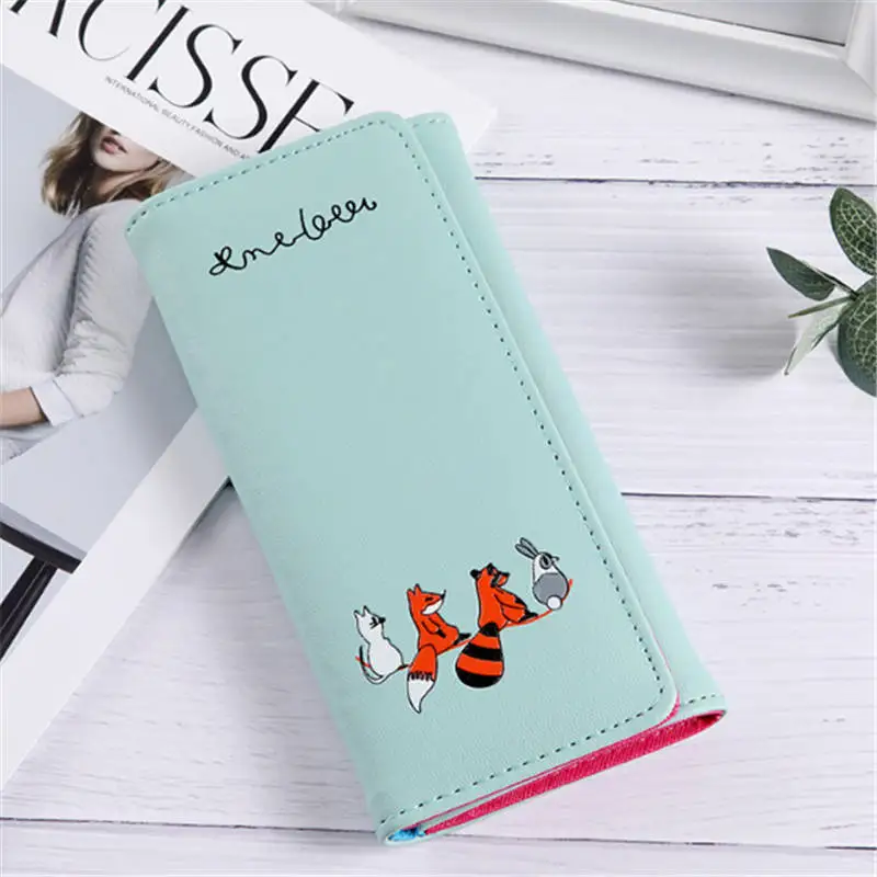 Женский кошелек для девушек с отделениями монет и карт|Женские кошельки| |