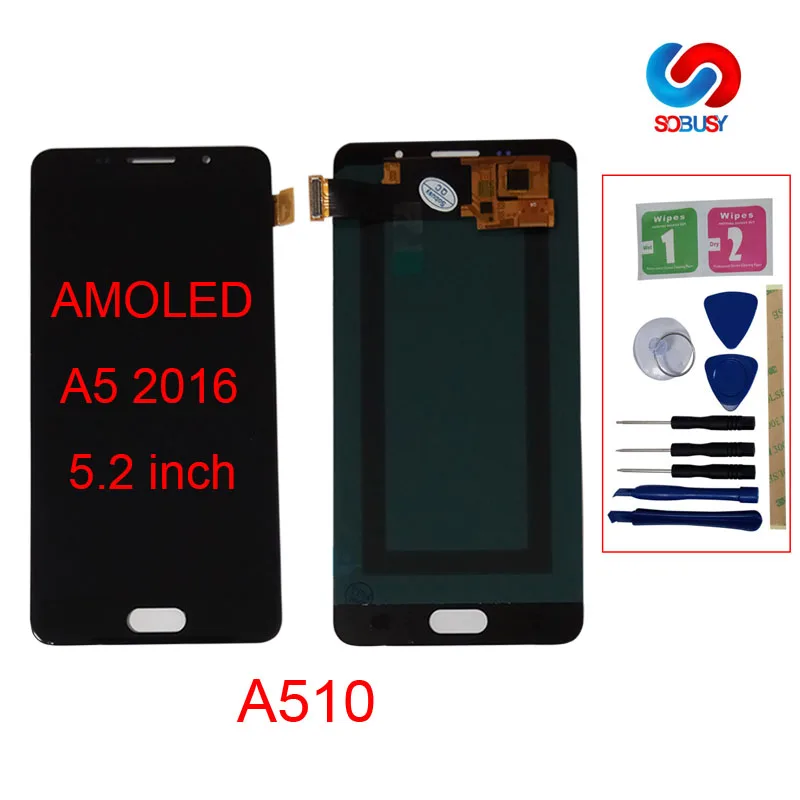 ЖК дисплей с дигитайзером сенсорного экрана для SAMSUNG Galaxy A5 2016 A510 A510F A510M A510FD 5 2