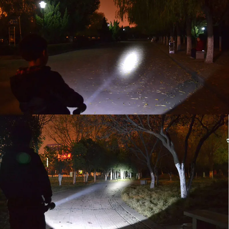 Водонепроницаемый Перезаряжаемые светодиодная вспышка светильник 3800LM XPE Q5