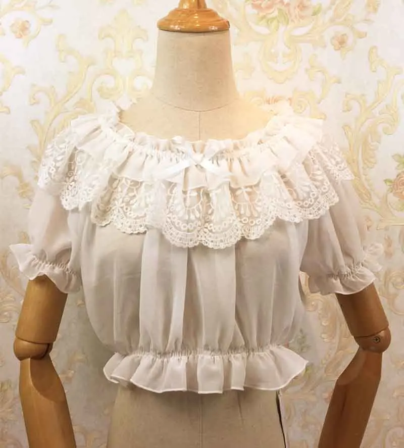White top Женское летнее милое платье в стиле Лолиты, юбка-сарафан JSK, синее платье принцессы из органзы на бретельках, платья без рукавов для девочек размера плюс - Цвет: White top