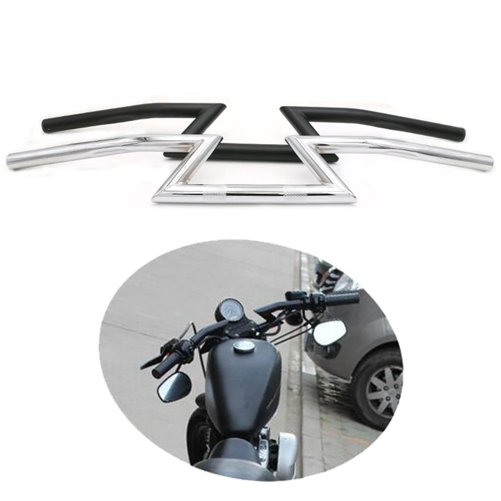 Универсальный мотоциклетный руль 7/8 дюйма 22 мм Z бар для Harley Honda Yamaha Kawasaki Suzuki Chopper