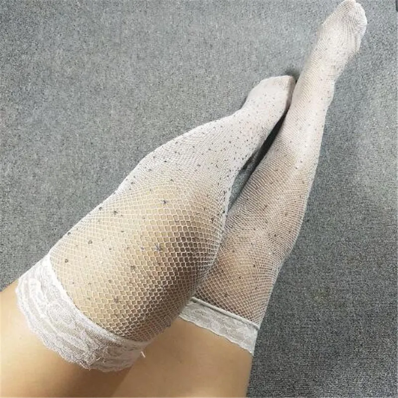 Сексуальные чулки новинка высокие горячее сверление сетчатые полые выше колена
