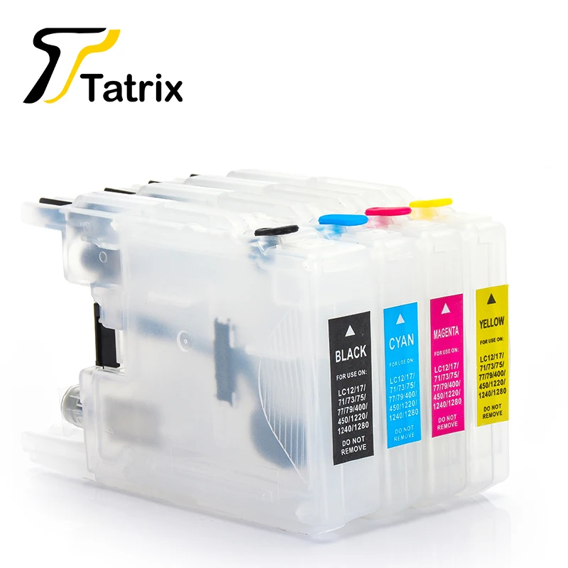 Заправляемые чернила Tatrix LC12 LC17 LC71 LC73 LC75 LC1240 LC1280 картридж для BROTHER MFC J6510DW J6710 J6910DW