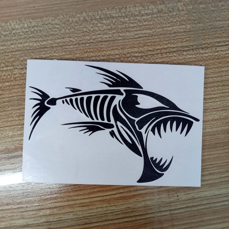 Скелет рыбные кости Виниловая наклейка автомобильная украшение окна модная